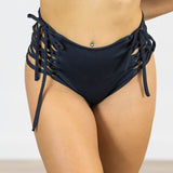 Braguita Hot Panty Tiras Strapped Pole Dance Bottom "CRAYON COLLECTION" NEGRO