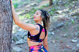 Top Deportivo Alta Sujeción Doble con transparencia "PACHAMAMA COLLECTION" Blossom
