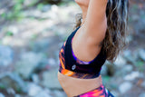 Top Deportivo Alta Sujeción Doble con transparencia "PACHAMAMA COLLECTION" Blossom