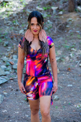 Mono Corto con Manga "PACHAMAMA COLLECTION" Blossom Jumpsuit