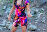 Mono Corto con Manga "PACHAMAMA COLLECTION" Blossom Jumpsuit