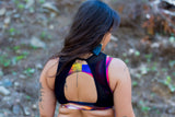 Top Deportivo Alta Sujeción Doble con transparencia "PACHAMAMA COLLECTION" Blossom