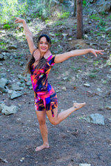Mono Corto con Manga "PACHAMAMA COLLECTION" Blossom Jumpsuit