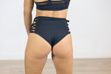Braguita Hot Panty Tiras Strapped Pole Dance Bottom "CRAYON COLLECTION" NEGRO