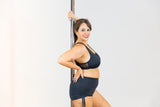 Short con Tiras  Pole Dance Strapped Bottom "CRAYON COLLECTION" NEGRO