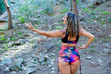Culotte Pole Dance "PACHAMAMA COLLECTION" Blossom Adjustable Bottom