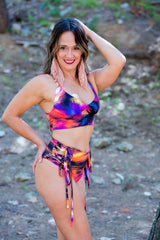 Hot Panty Strapped Pole Dance "PACHAMAMA COLLECTION" Blossom Bottom