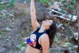 Top Deportivo Alta Sujeción Doble con transparencia "PACHAMAMA COLLECTION" Blossom