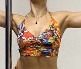 Top Deportivo Cut Out CALEIDOSCOPIO COLLECTION" Barcelona Sport Bra