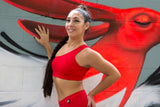 Top Pole Dance Fitness Sandía 1 Hombro / Pole Dance Sport Bra Watermelon 1 Shoulder