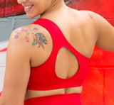 Top Pole Dance Fitness Sandía 1 Hombro / Pole Dance Sport Bra Watermelon 1 Shoulder