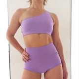 20% OFF Culotte Pole Dance Bottom Tiro Alto Lavanda / Short High Waist Lavender