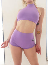 Culotte Pole Dance Lavanda Ajustable / Short Bottom Pole Dance Adjustable Lavender