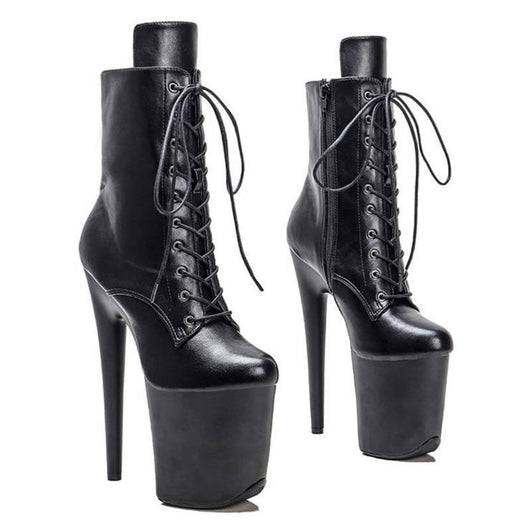 Botas Negras Mate Exotic 8 inches Heels Forever